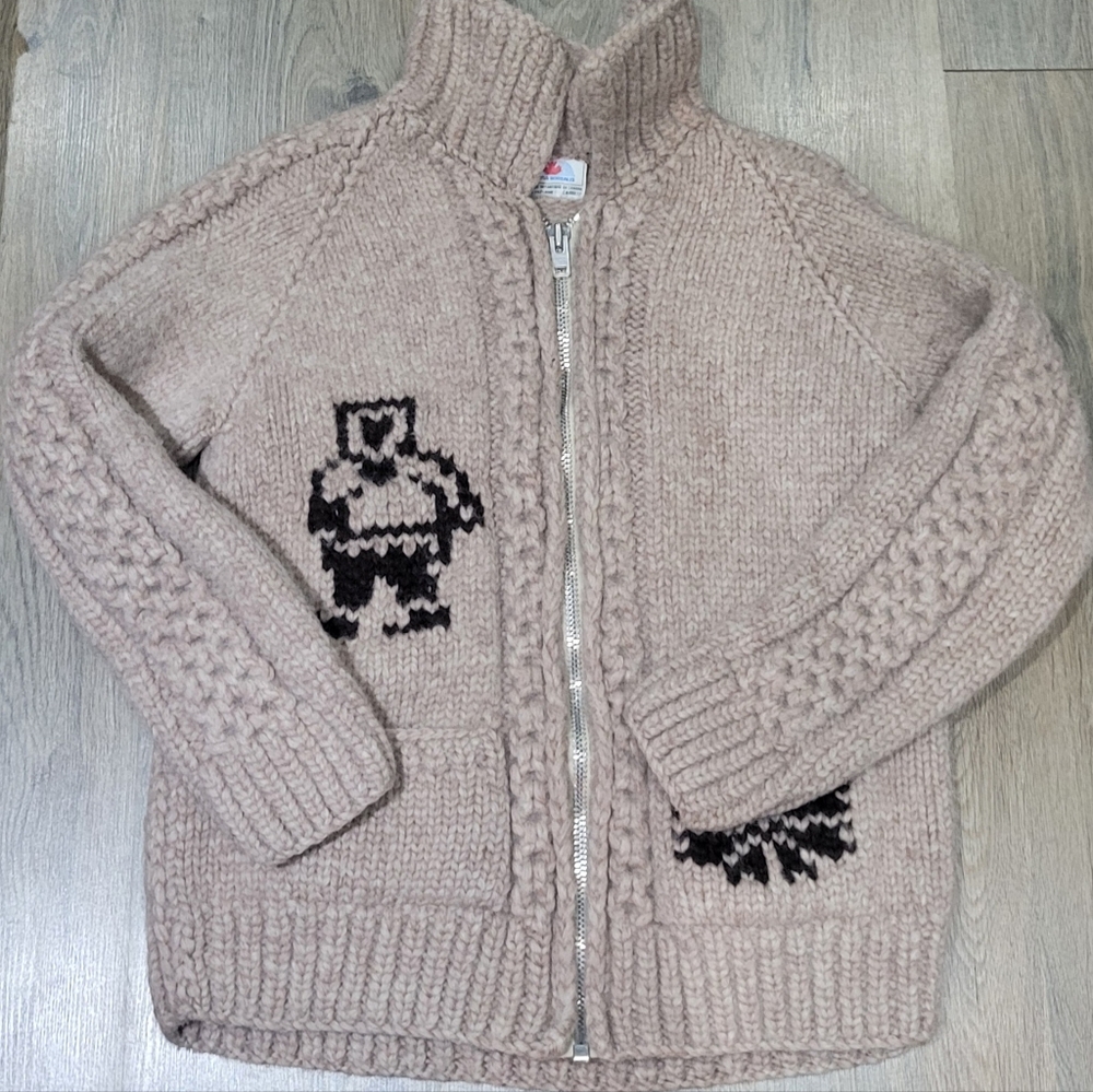 Wool Cowichan Like Sweater